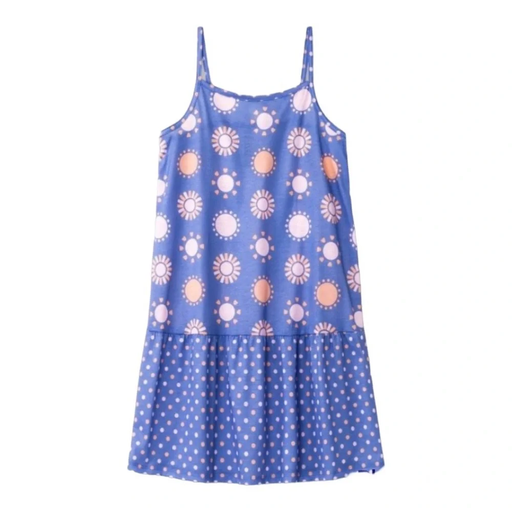 Cat & Jack Blue Sleeveless Tiered Sun Nightgown